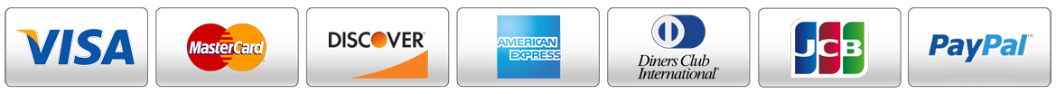 All major credit cards