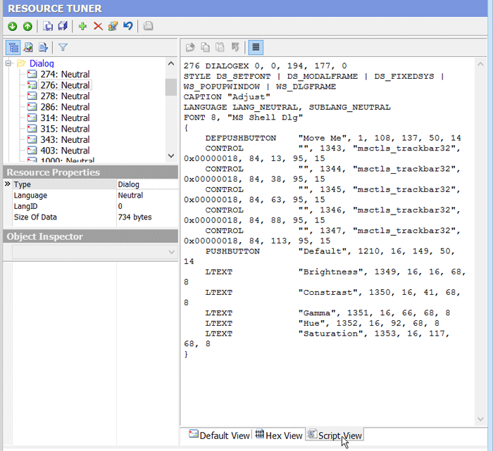 Resource Editor: Dialog Script Viewer Resource Editor: Dialog Script Viewer