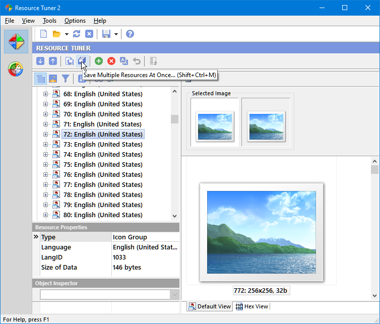 Resource Browser to explore large Icons Resource Viewer